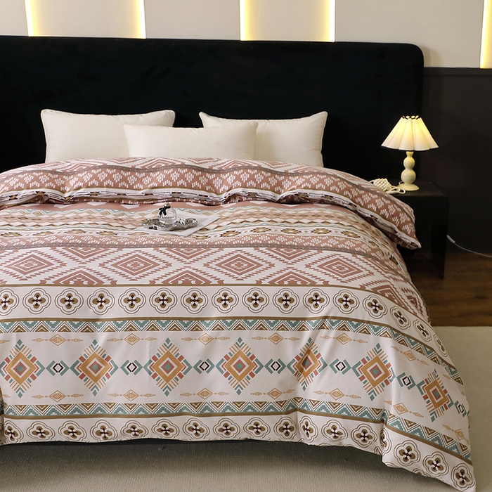 91家纺网 家纺一手货源 找家纺 晶缦家纺 2025叶语系·纯棉活性全棉磨毛单被套单品被套被套单件 慕恋