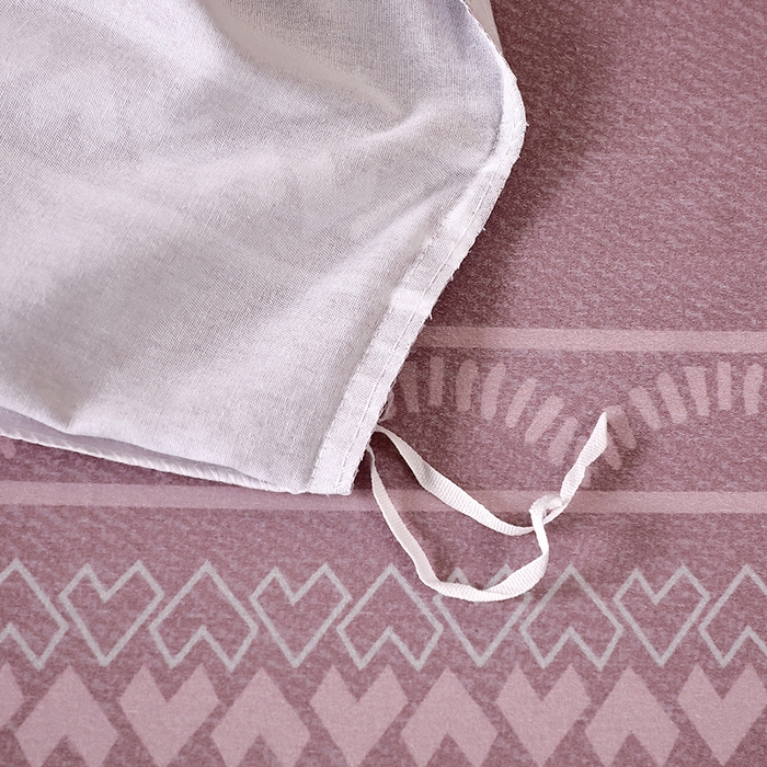 91家纺网 家纺一手货源 找家纺 晶缦家纺 2025叶语系·纯棉活性全棉磨毛单被套单品被套被套单件 维卡斯粉