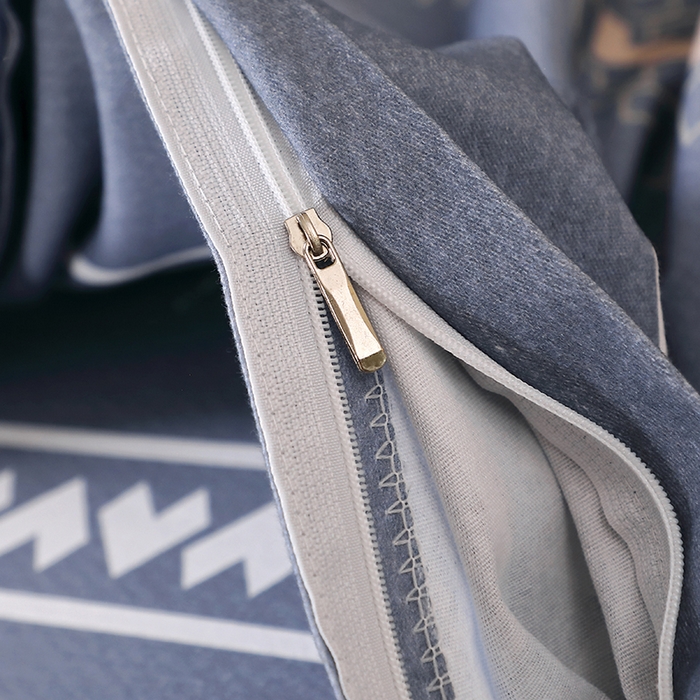 91家纺网 家纺一手货源 找家纺 晶缦家纺 2025叶语系·纯棉活性全棉磨毛单被套单品被套被套单件 维卡斯灰