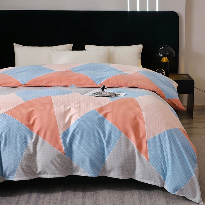 91家纺网 家纺一手货源 找家纺 晶缦家纺 2025叶语系·纯棉活性全棉磨毛单被套单品被套被套单件 炫彩