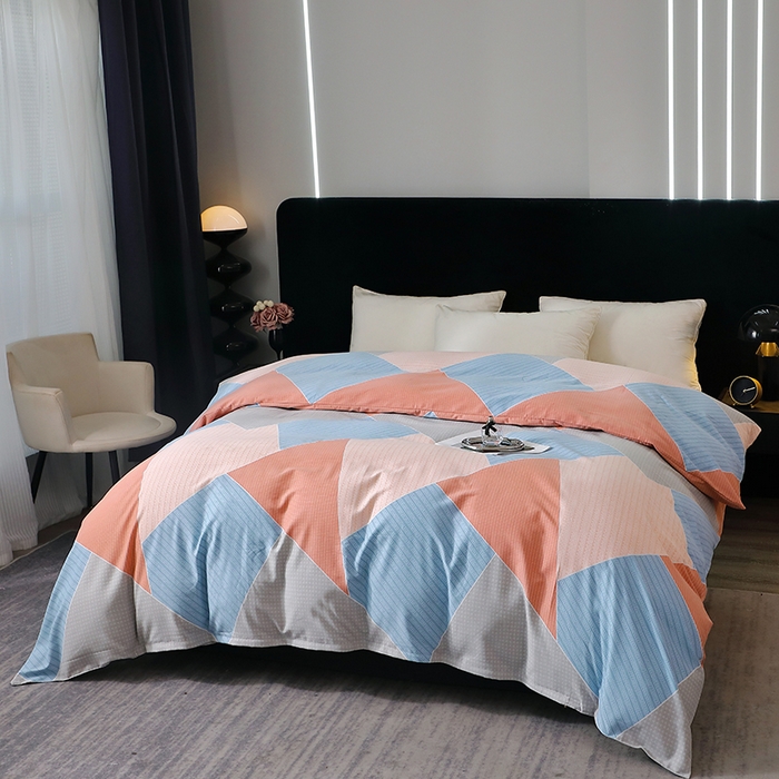 91家纺网 家纺一手货源 找家纺 晶缦家纺 2025叶语系·纯棉活性全棉磨毛单被套单品被套被套单件 炫彩