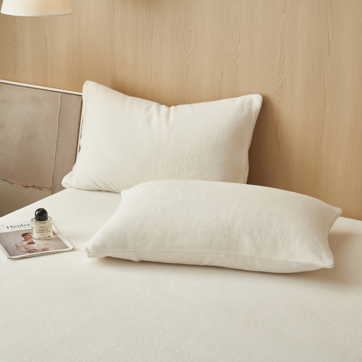 91家纺网 家纺一手货源 找家纺 早晨家纺 2025新款高克重牛奶绒纯色单床笠 牛奶绒-奶白