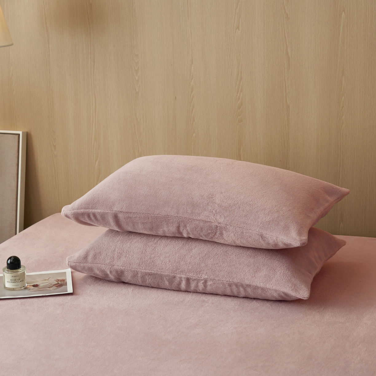 91家纺网 家纺一手货源 找家纺 早晨家纺 2025新款高克重牛奶绒纯色单床笠 牛奶绒-豆沙