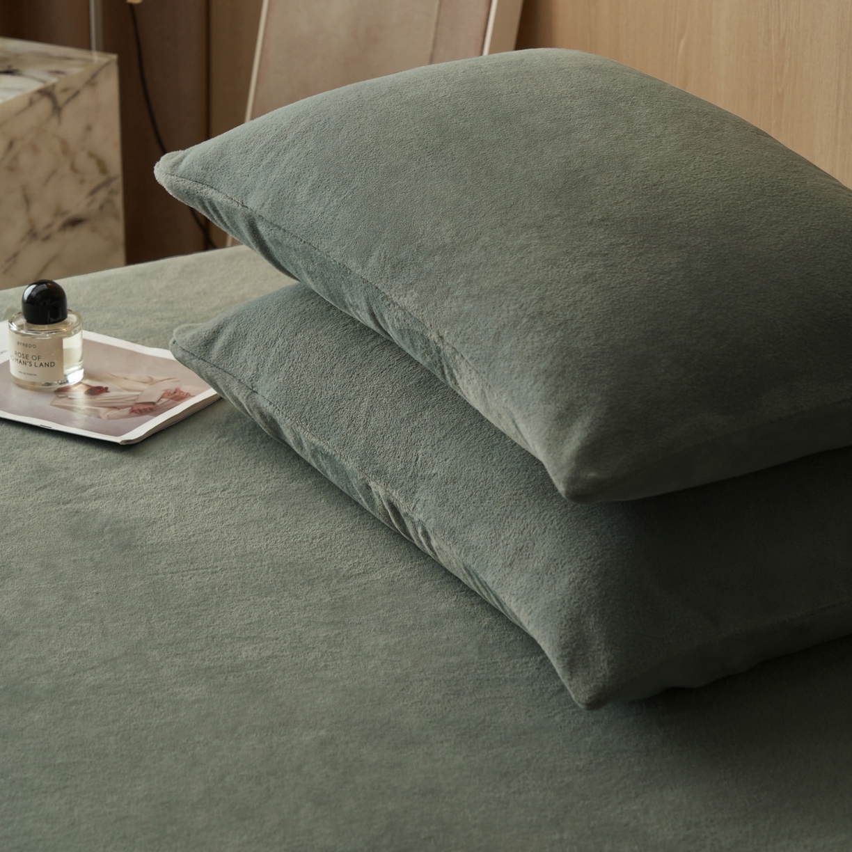 91家纺网 家纺一手货源 找家纺 早晨家纺 2025新款高克重牛奶绒纯色单床笠 牛奶绒-高级灰