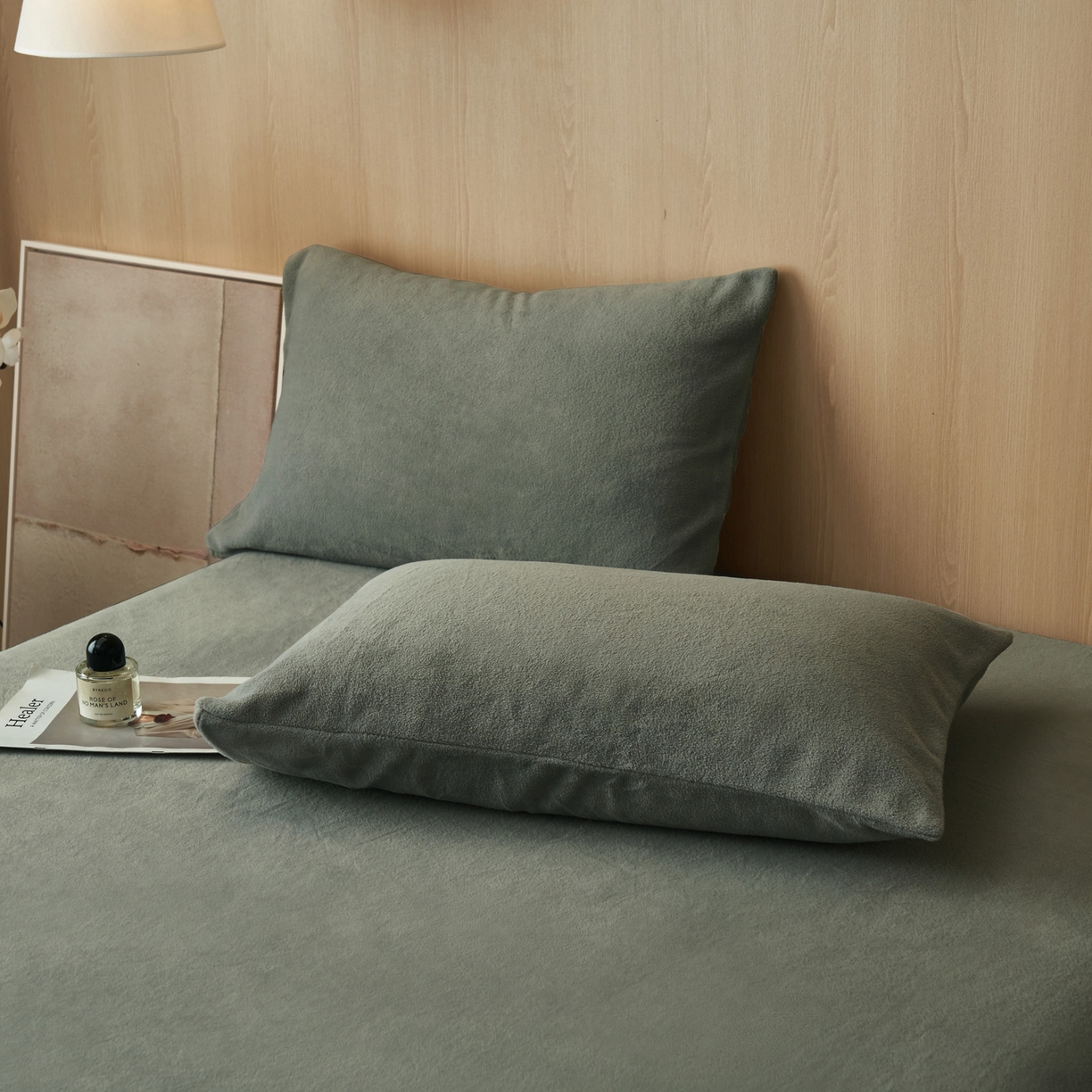 91家纺网 家纺一手货源 找家纺 早晨家纺 2025新款高克重牛奶绒纯色单床笠 牛奶绒-高级灰