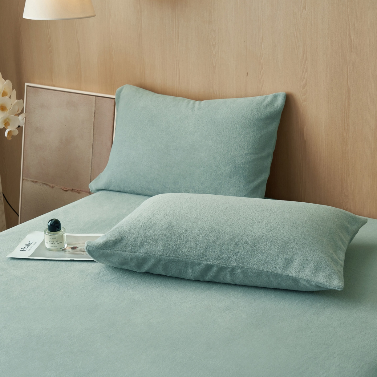 91家纺网 家纺一手货源 找家纺 早晨家纺 2025新款高克重牛奶绒纯色单床笠 牛奶绒-宾利蓝