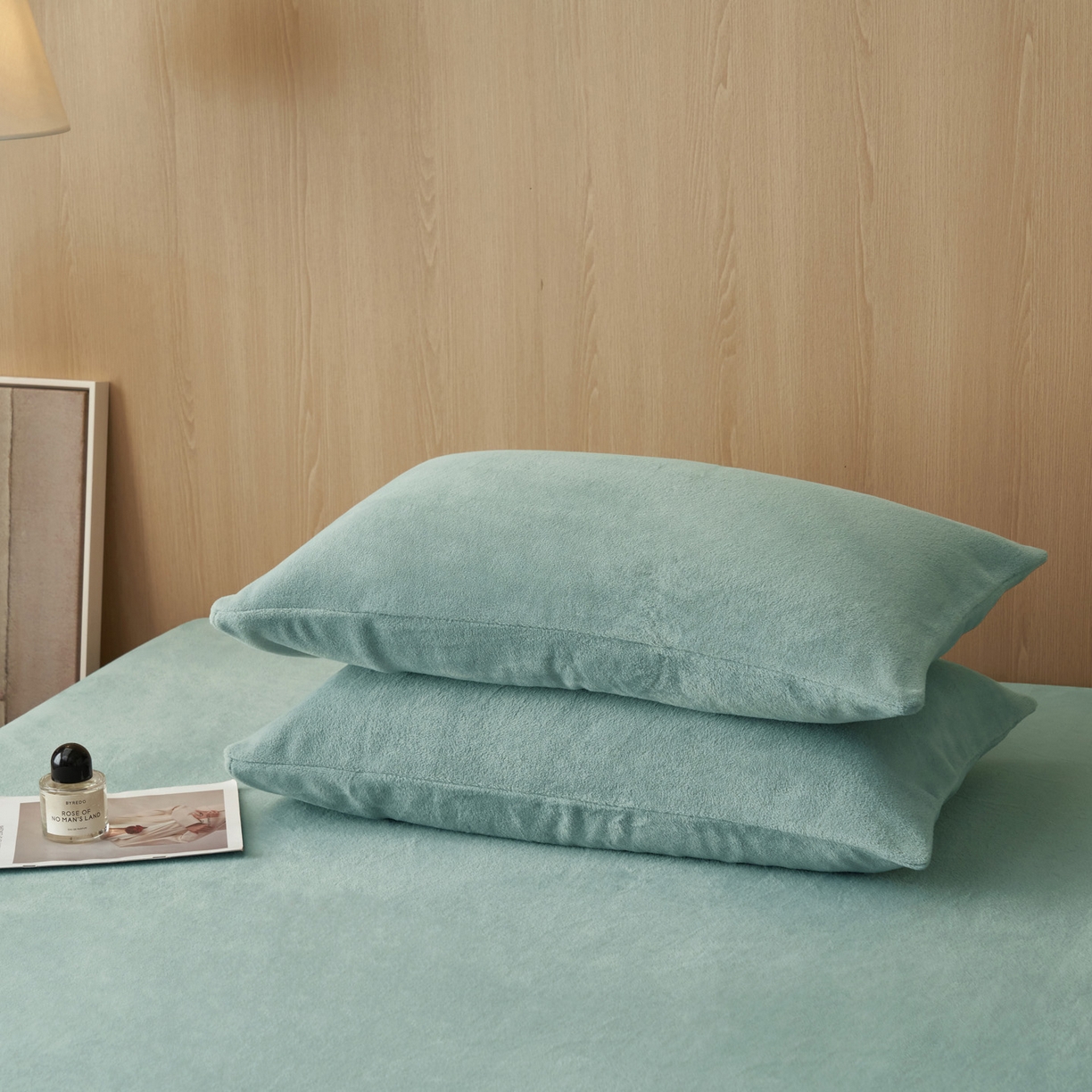 91家纺网 家纺一手货源 找家纺 早晨家纺 2025新款高克重牛奶绒纯色单床笠 牛奶绒-宾利蓝