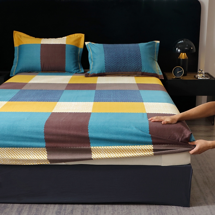 91家纺网 家纺一手货源 找家纺 晶缦家纺 2025叶语系·纯棉活性全棉磨毛单笠单品床笠床笠单件 魔方城