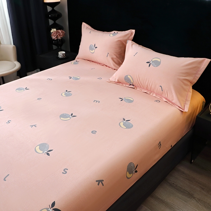 91家纺网 家纺一手货源 找家纺 晶缦家纺 2025叶语系·纯棉活性全棉磨毛单笠单品床笠床笠单件 情怀粉