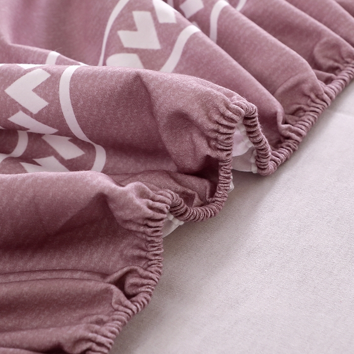 91家纺网 家纺一手货源 找家纺 晶缦家纺 2025叶语系·纯棉活性全棉磨毛单笠单品床笠床笠单件 维卡斯粉