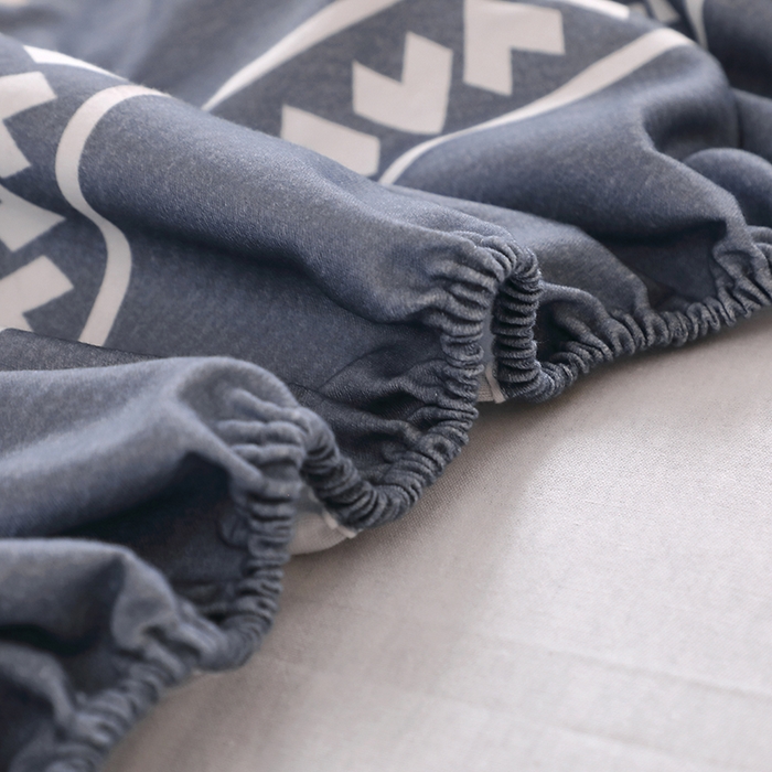 91家纺网 家纺一手货源 找家纺 晶缦家纺 2025叶语系·纯棉活性全棉磨毛单笠单品床笠床笠单件 维卡斯灰