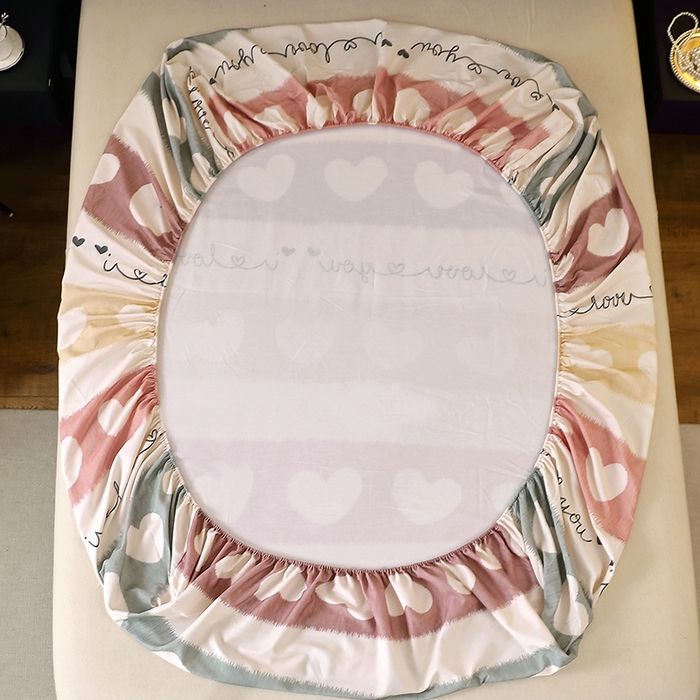 91家纺网 家纺一手货源 找家纺 晶缦家纺 2025叶语系·纯棉活性全棉磨毛单笠单品床笠床笠单件 心相近