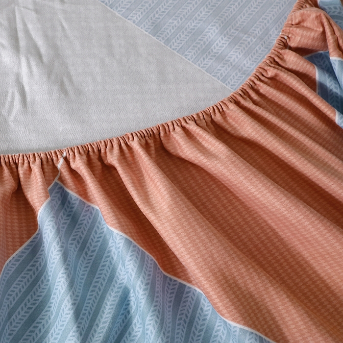 91家纺网 家纺一手货源 找家纺 晶缦家纺 2025叶语系·纯棉活性全棉磨毛单笠单品床笠床笠单件 炫彩