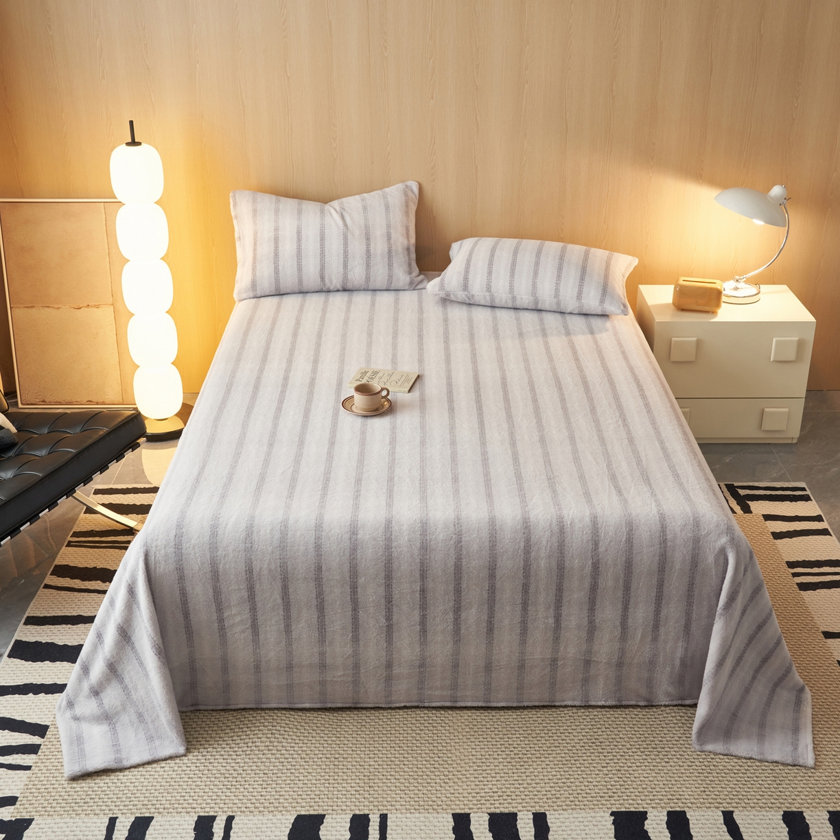 91家纺网 家纺一手货源 找家纺 （总）早晨家纺 2025新款未末款仿羊绒牛奶绒床单