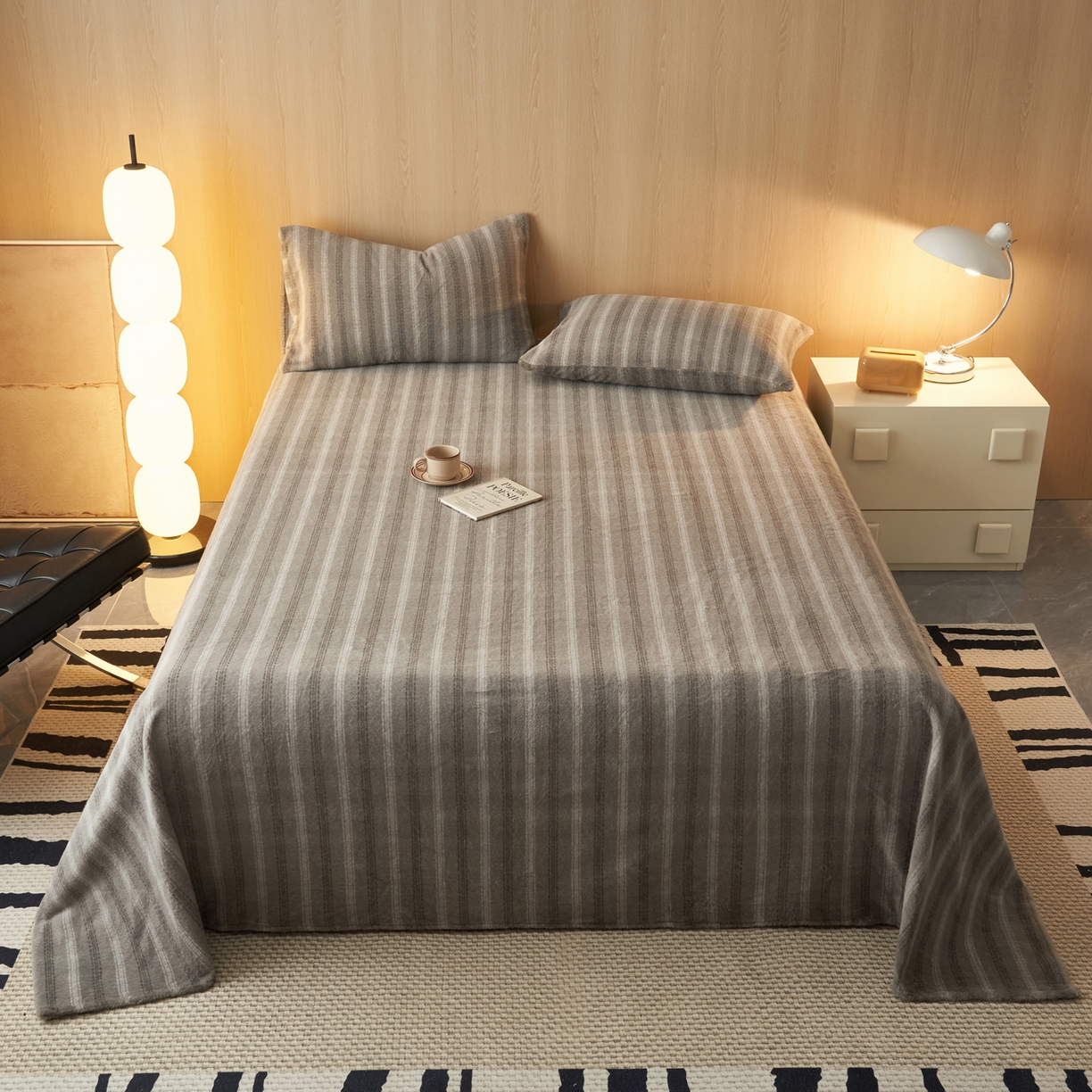 91家纺网 家纺一手货源 找家纺 （总）早晨家纺 2025新款未末款仿羊绒牛奶绒床单