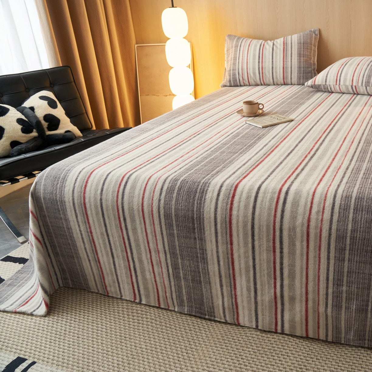 91家纺网 家纺一手货源 找家纺 （总）早晨家纺 2025新款未末款仿羊绒牛奶绒床单