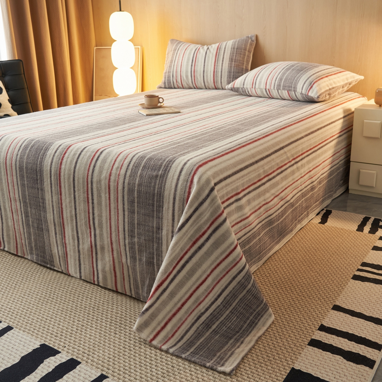 91家纺网 家纺一手货源 找家纺 （总）早晨家纺 2025新款未末款仿羊绒牛奶绒床单