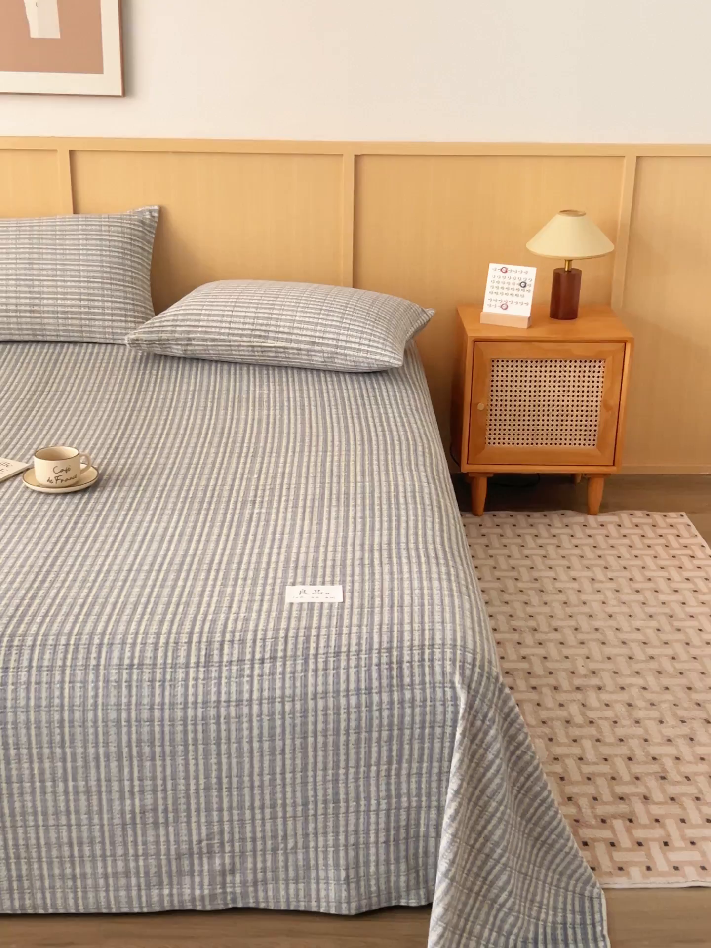 91家纺网 家纺一手货源 找家纺 早晨家纺 2025新款野牧款高克重牛奶绒印花单床单系列 野牧-香风灰