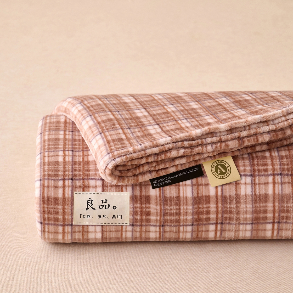 早晨家纺 2025新款野牧款高克重牛奶绒印花单床单系列 野牧-香风咖