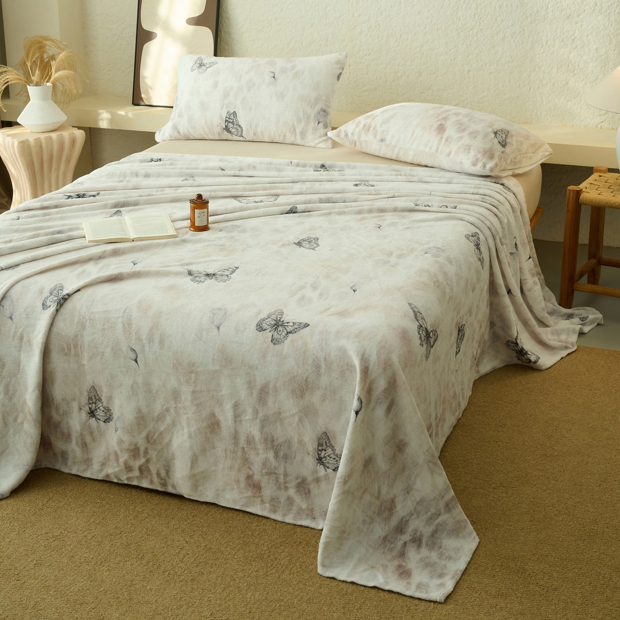 91家纺网 家纺一手货源 找家纺 （总）早晨家纺 2025新款数码印花高克重牛奶单床单