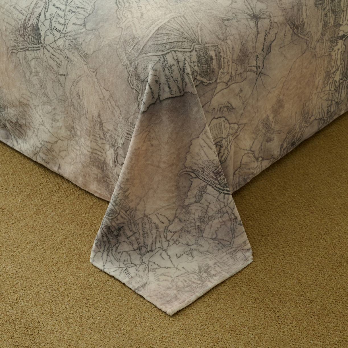 91家纺网 家纺一手货源 找家纺 早晨家纺 2025新款数码印花高克重牛奶单床单 漫途