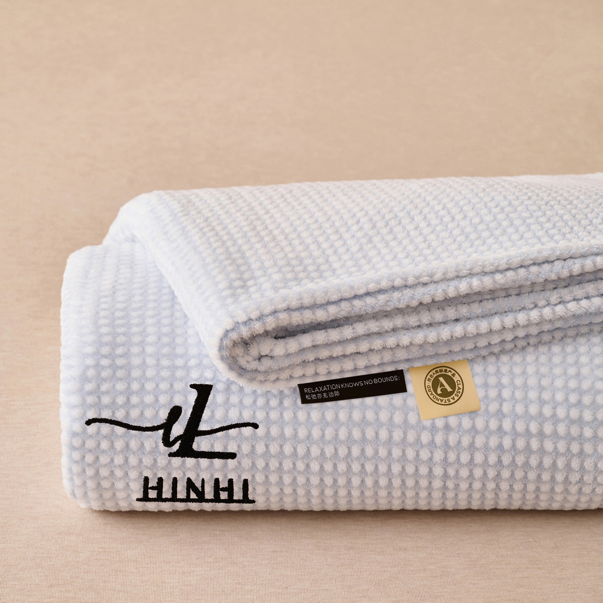 91家纺网 家纺一手货源 找家纺 早晨家纺 2025新款深蓝款高克重牛奶绒阳离子提花单床单系列 深蓝-蓝