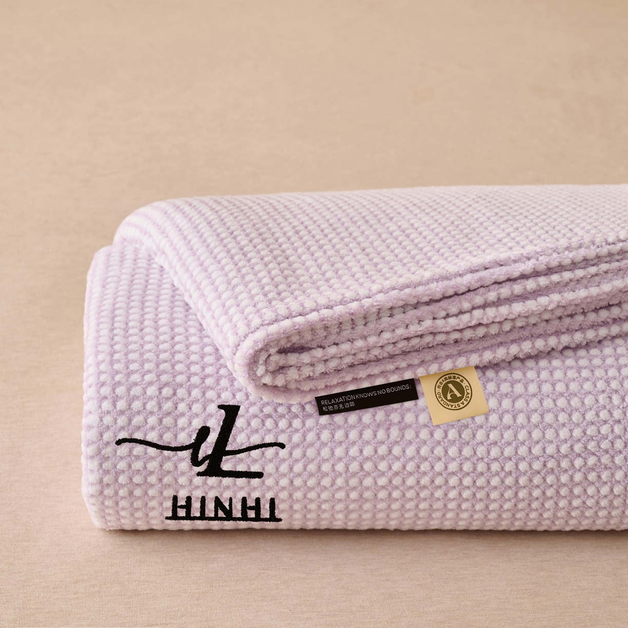 早晨家纺 2025新款深蓝款高克重牛奶绒阳离子提花单床单系列 深蓝-紫