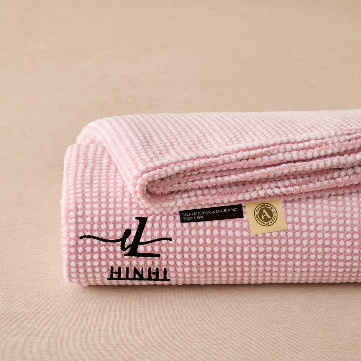 早晨家纺 2025新款深蓝款高克重牛奶绒阳离子提花单床单系列 深蓝-豆沙