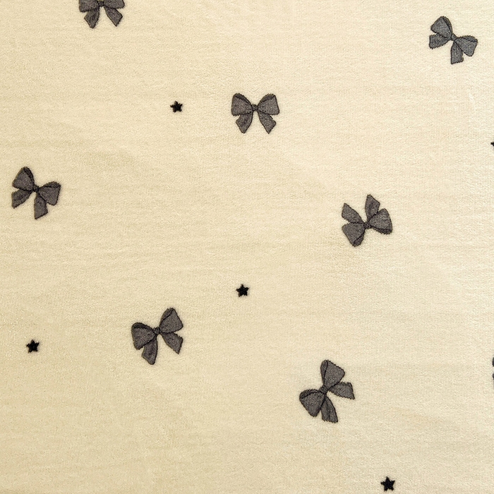 91家纺网 家纺一手货源 找家纺 名品家纺 2025新款新款加厚牛奶绒床单牛奶绒-蝴蝶结灰