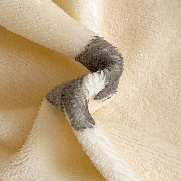 91家纺网 家纺一手货源 找家纺 名品家纺 2025新款新款加厚牛奶绒床单牛奶绒-蝴蝶结灰