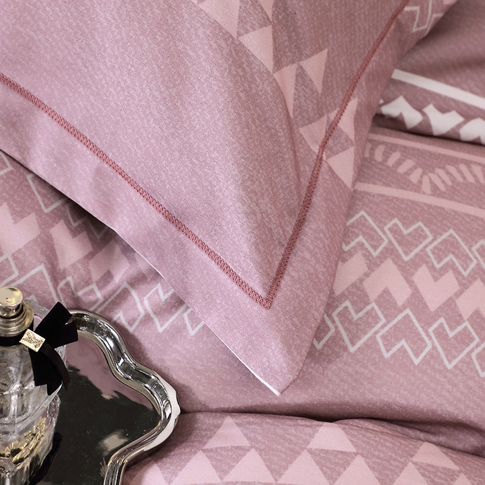 91家纺网 家纺一手货源 找家纺 晶缦家纺 2025叶语系·纯棉活性全棉磨毛单床单单品床单床单单件 维卡斯粉