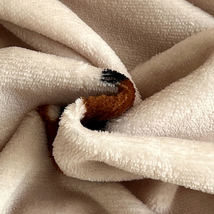 91家纺网 家纺一手货源 找家纺 名品家纺 2025新款新款加厚牛奶绒床单牛奶绒-俏皮小狗