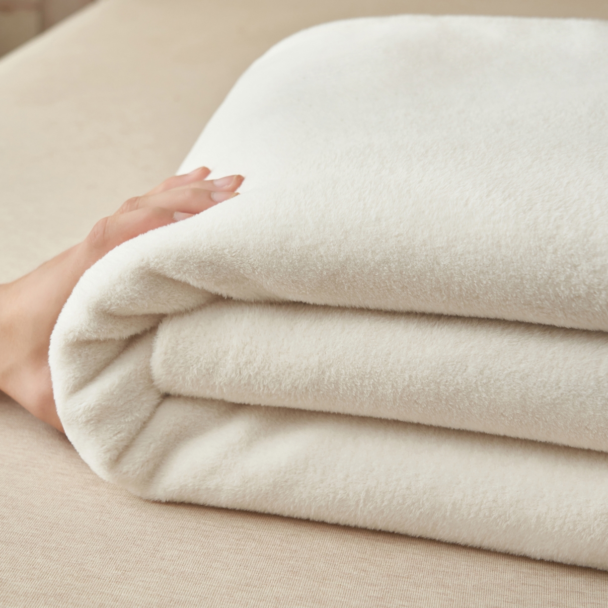 91家纺网 家纺一手货源 找家纺 早晨家纺 2025新款牛奶绒纯色单床单 牛奶绒-奶白