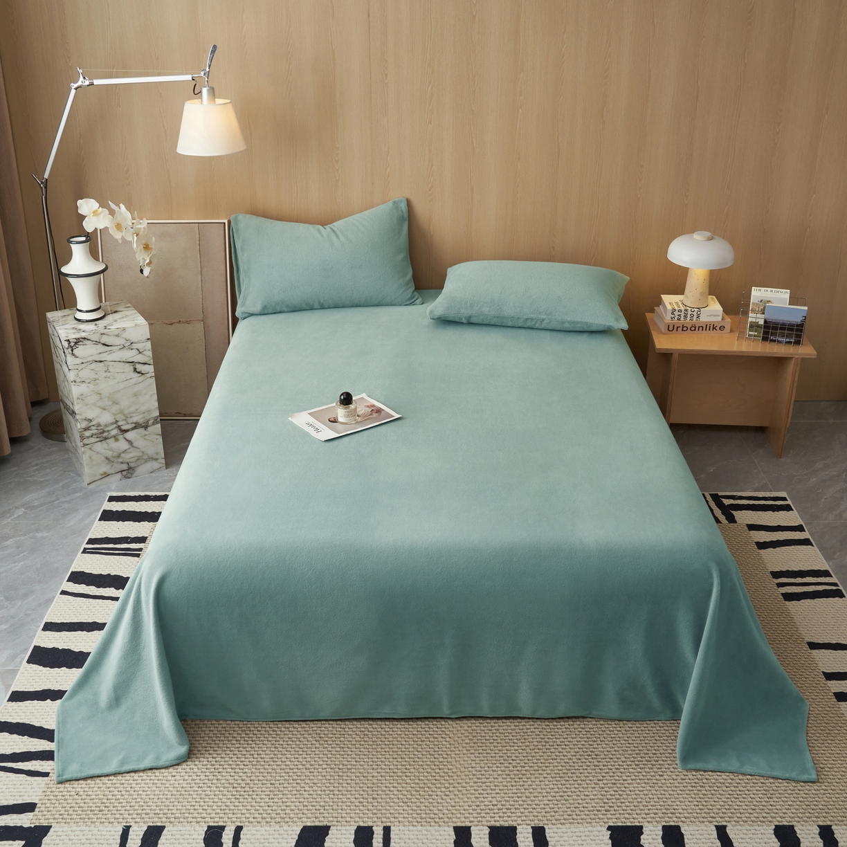 91家纺网 家纺一手货源 找家纺 （总）早晨家纺 2025新款牛奶绒纯色单床单