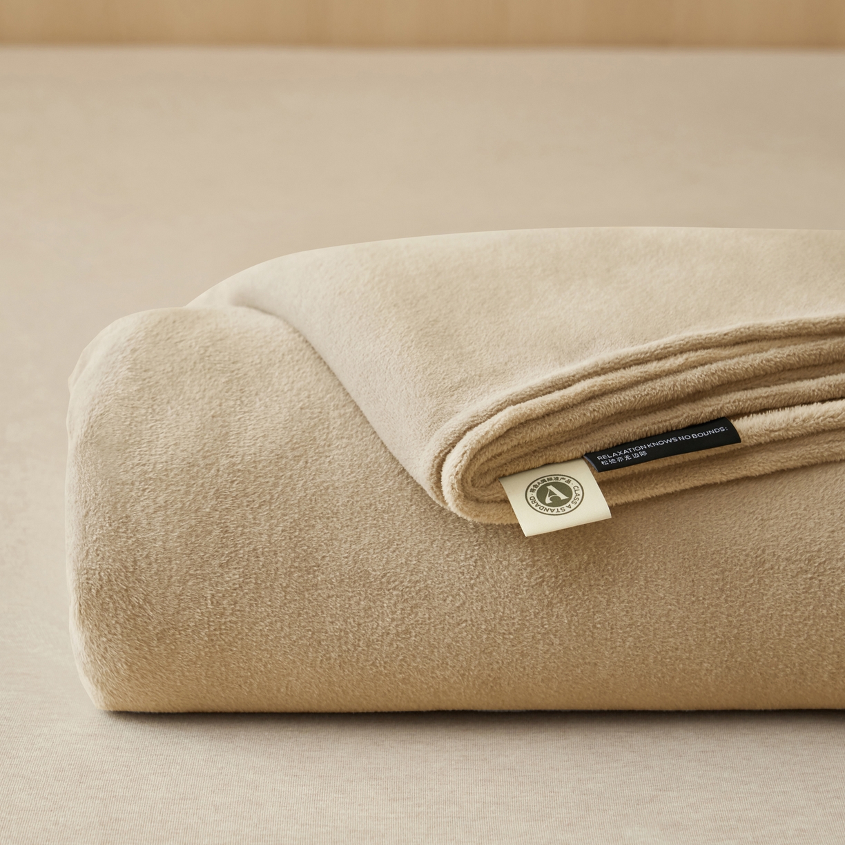 91家纺网 家纺一手货源 找家纺 早晨家纺 2025新款牛奶绒纯色单床单 牛奶绒-米驼