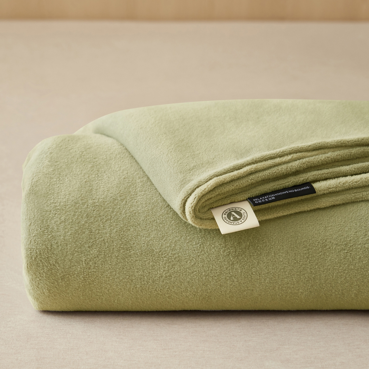 91家纺网 家纺一手货源 找家纺 早晨家纺 2025新款牛奶绒纯色单床单 牛奶绒-草绿