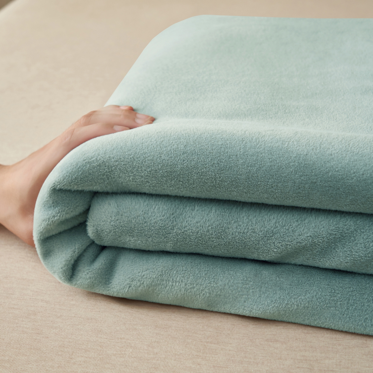 91家纺网 家纺一手货源 找家纺 早晨家纺 2025新款牛奶绒纯色单床单 牛奶绒-宾利蓝