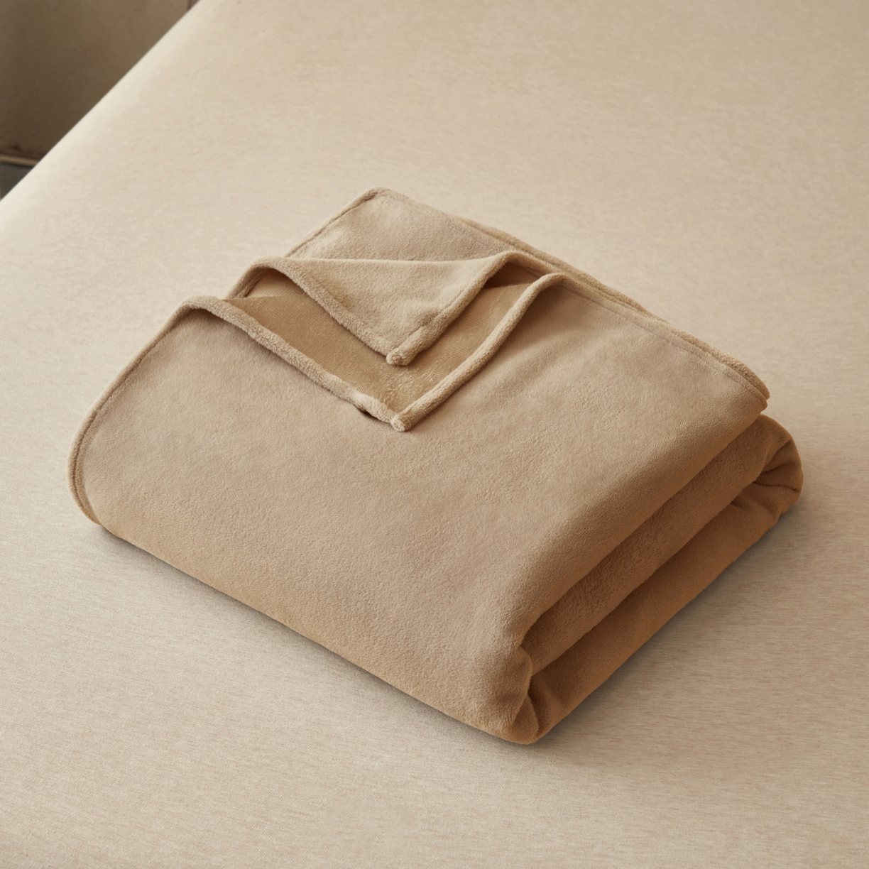 91家纺网 家纺一手货源 找家纺 早晨家纺 2025新款牛奶绒纯色单床单 牛奶绒-奶茶咖