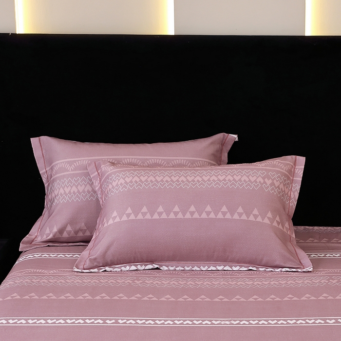 91家纺网 家纺一手货源 找家纺 （总）2025新款叶语系-加厚纯棉活性全棉磨毛枕套 印花保暖纯棉磨毛单品枕套单枕套单件一对装