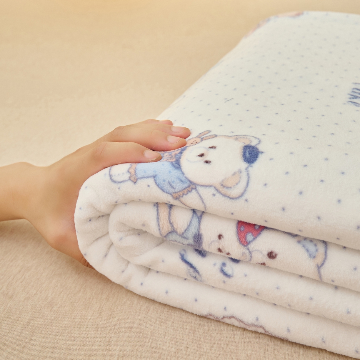 91家纺网 家纺一手货源 找家纺 （总）早晨家纺 2025新款卡通印花高克重牛奶绒印花单床单