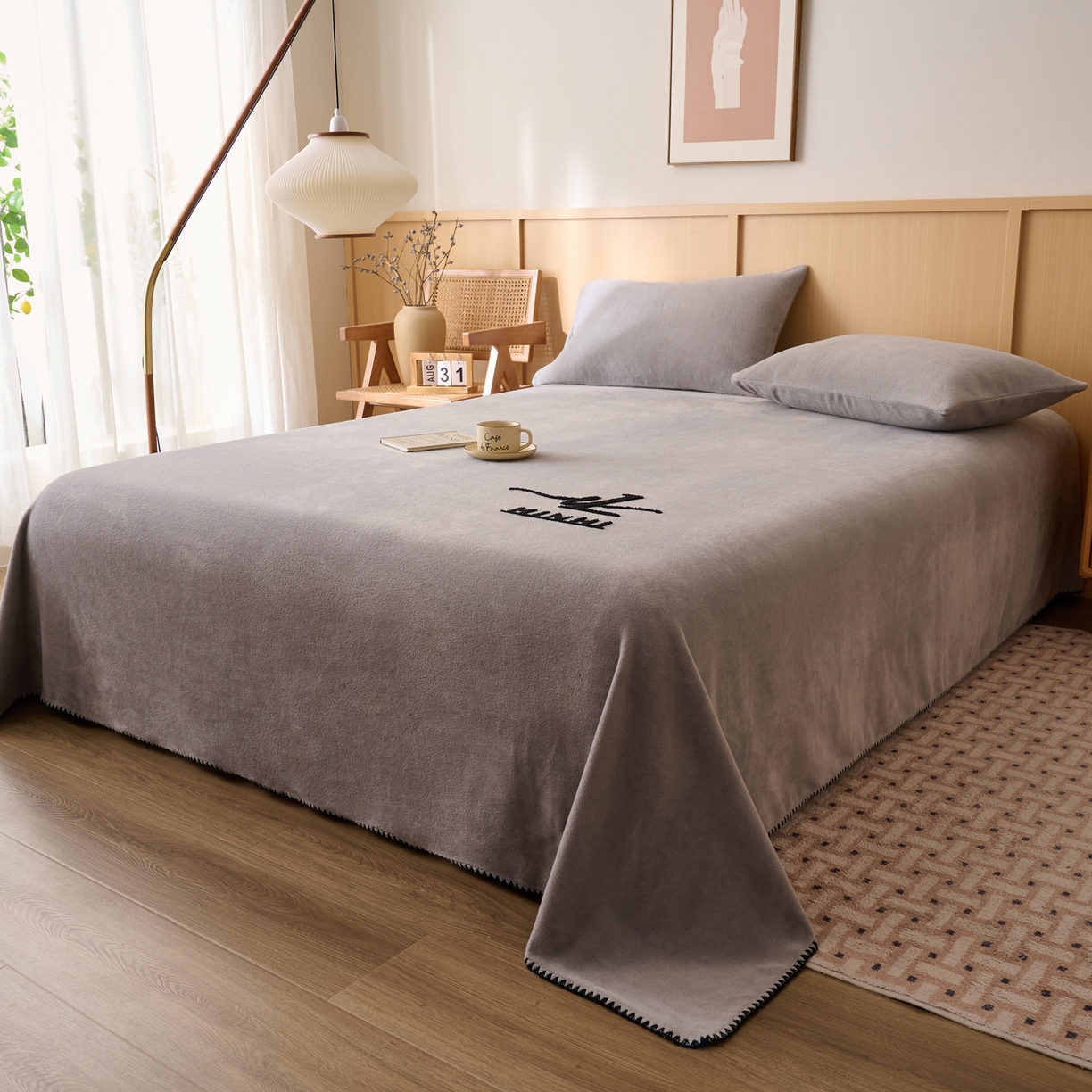 91家纺网 家纺一手货源 找家纺 （总）早晨家纺 2025新款华泰款高克重牛奶绒仿羊绒单床单系列