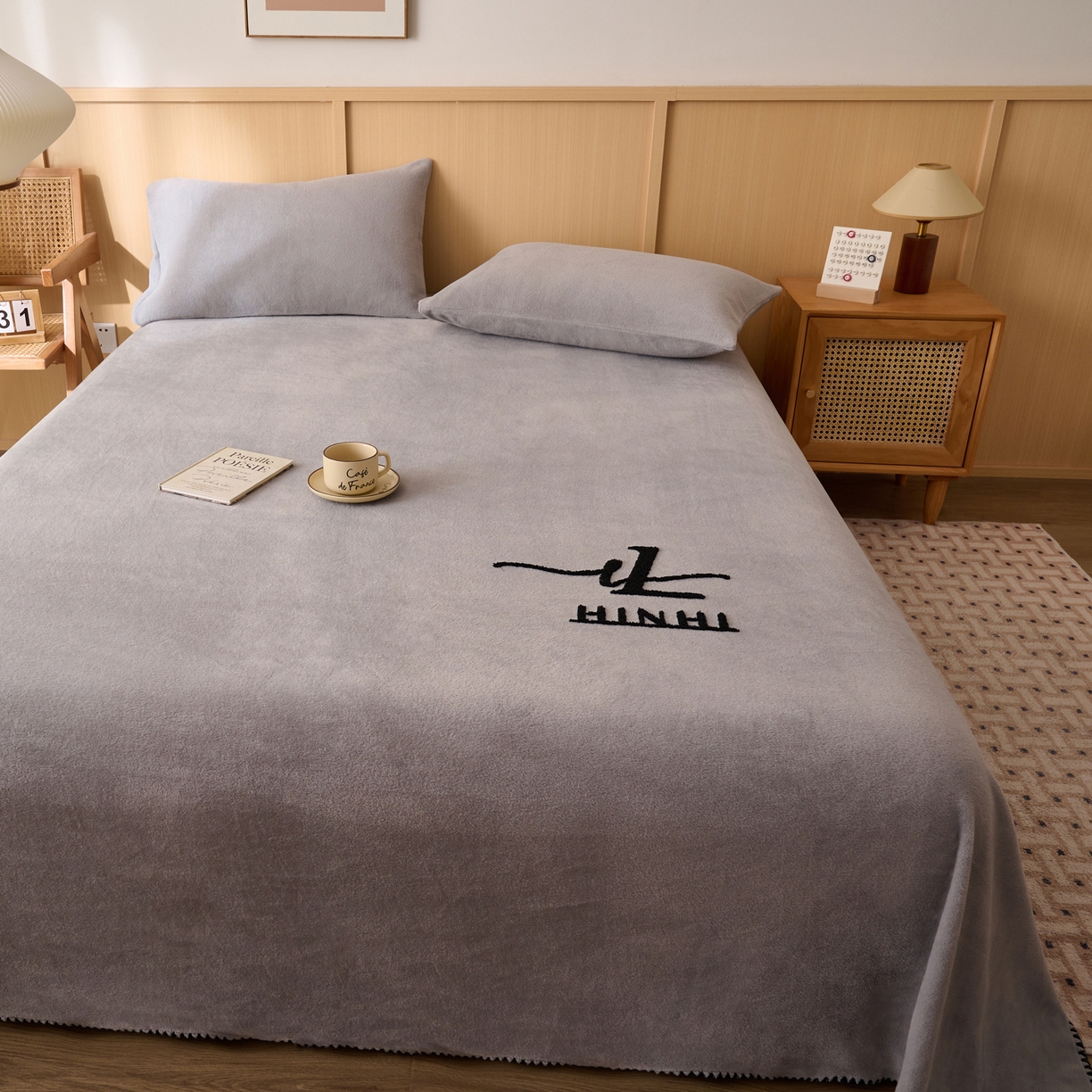 91家纺网 家纺一手货源 找家纺 （总）早晨家纺 2025新款华泰款高克重牛奶绒仿羊绒单床单系列