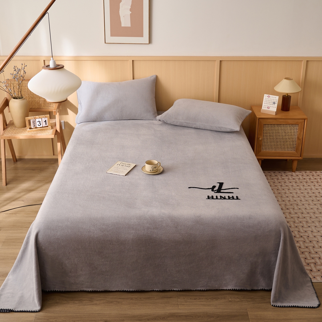 91家纺网 家纺一手货源 找家纺 （总）早晨家纺 2025新款华泰款高克重牛奶绒仿羊绒单床单系列