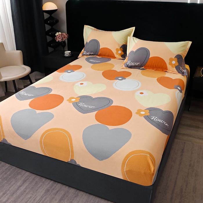 91家纺网 家纺一手货源 找家纺 （总）2025新款叶语系-活性全棉磨毛四件套加厚保暖印花纯棉四件套床单款床笠款四件套多规格斜纹三件套