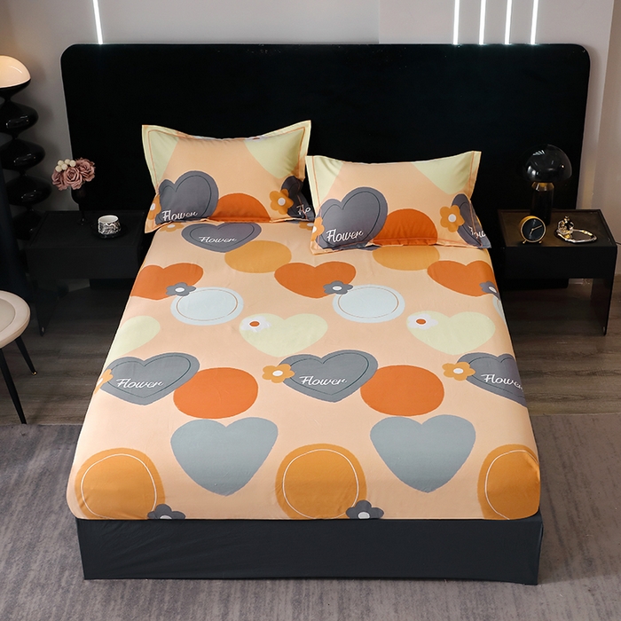 91家纺网 家纺一手货源 找家纺 （总）2025新款叶语系-活性全棉磨毛四件套加厚保暖印花纯棉四件套床单款床笠款四件套多规格斜纹三件套