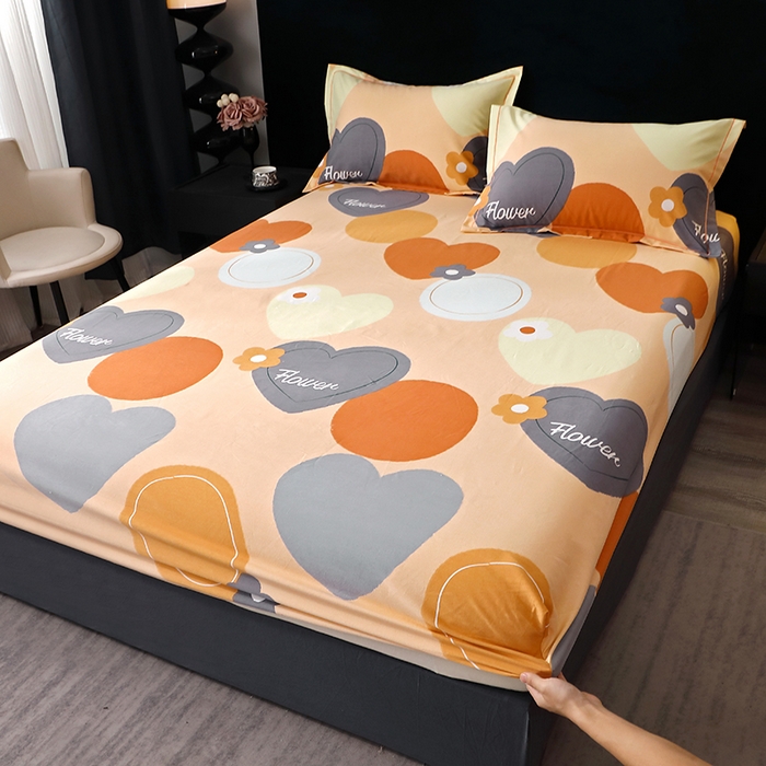 91家纺网 家纺一手货源 找家纺 （总）2025新款叶语系-活性全棉磨毛四件套加厚保暖印花纯棉四件套床单款床笠款四件套多规格斜纹三件套