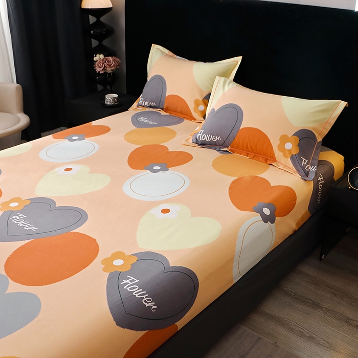 91家纺网 家纺一手货源 找家纺 （总）2025新款叶语系-活性全棉磨毛四件套加厚保暖印花纯棉四件套床单款床笠款四件套多规格斜纹三件套