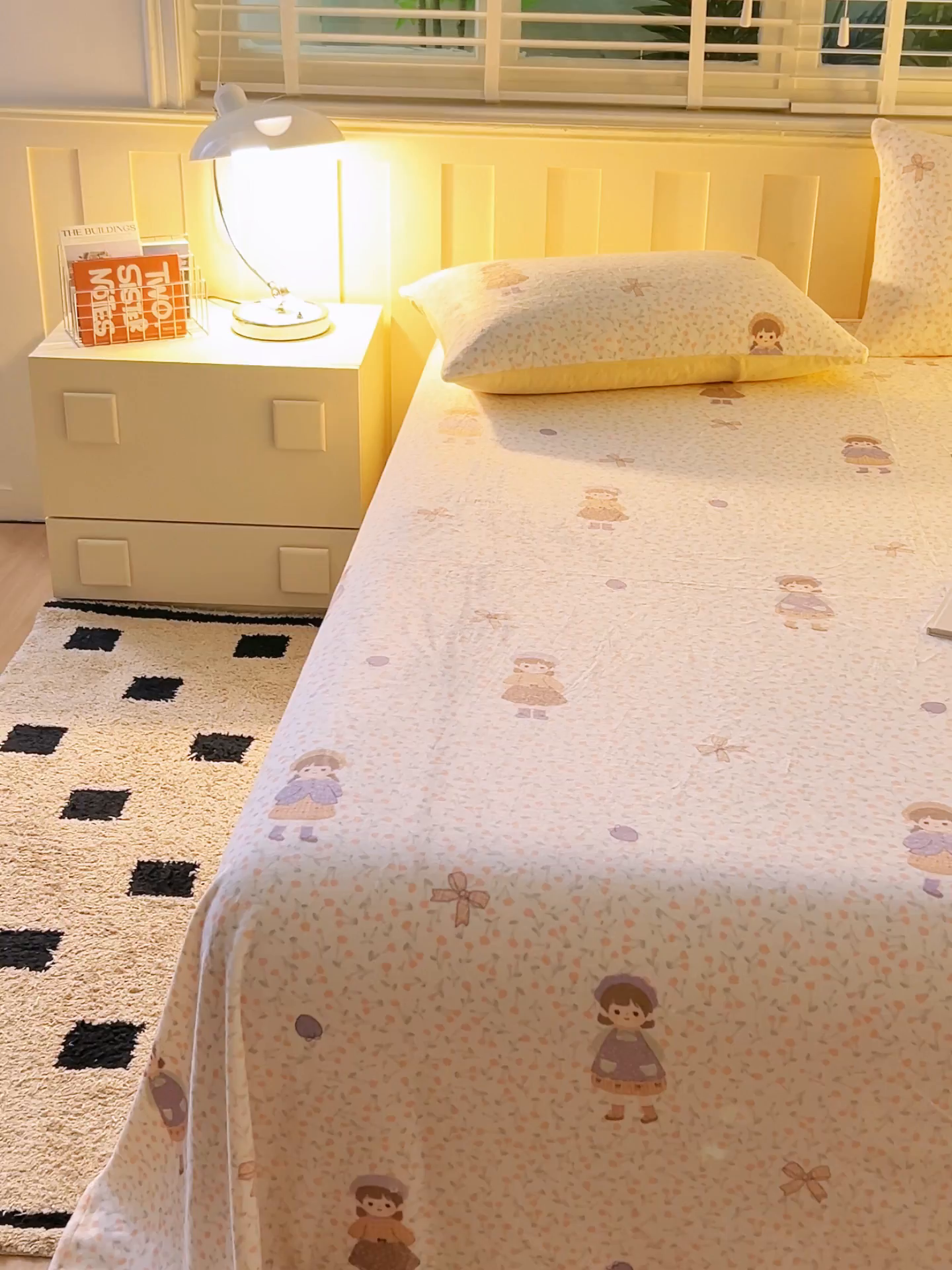 91家纺网 家纺一手货源 找家纺 早晨家纺 2025新款卡通印花高克重牛奶绒印花单床单 童梦谣