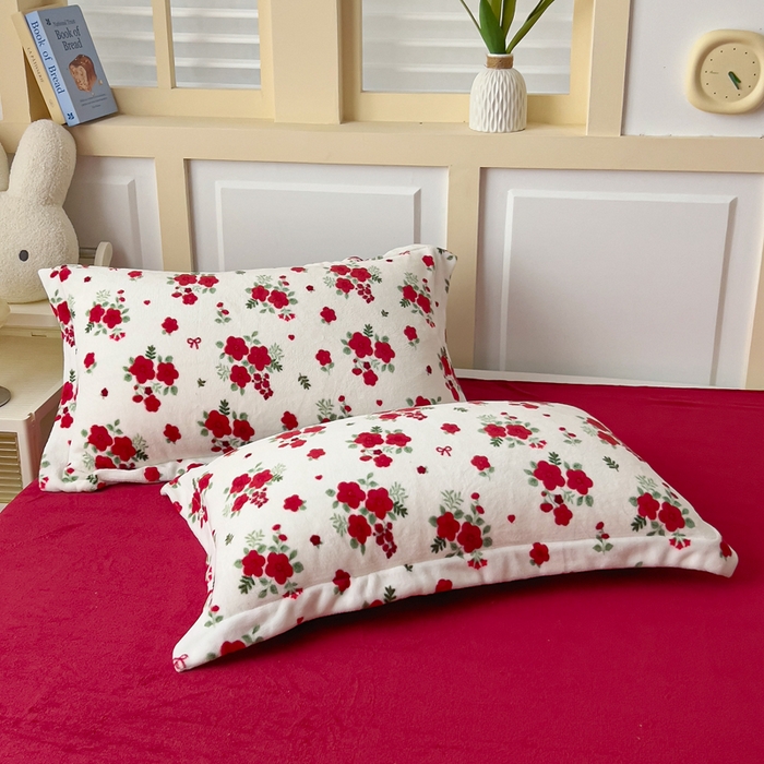 91家纺网 家纺一手货源 找家纺 找底底家纺 2025新款牛奶绒四件套（日发50套优惠8元一套）梨花落