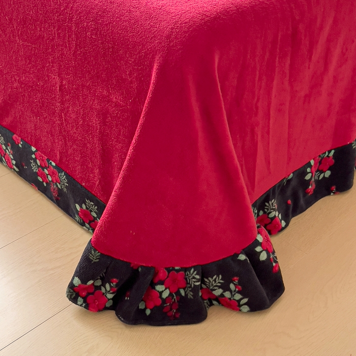 91家纺网 家纺一手货源 找家纺 找底底家纺 2025新款牛奶绒四件套（日发50套优惠8元一套）花妖